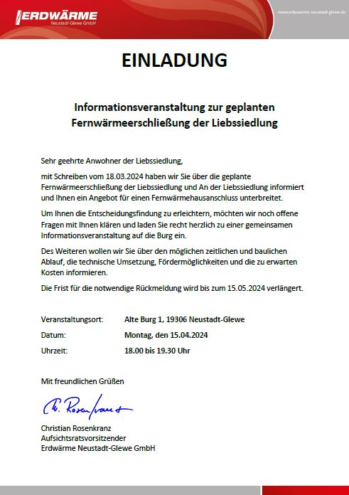 Erdw&auml;rme Liebssiedlung